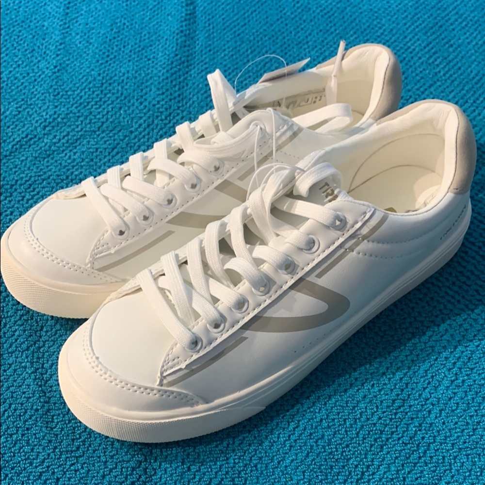 Tretorn White and Gray Sneakers